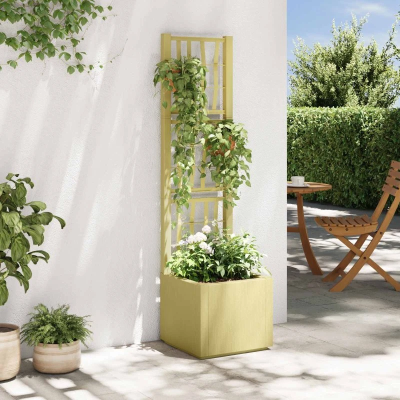 vidaXL Havekrukke med trellis Grøn 36 x 36 x 140 cm