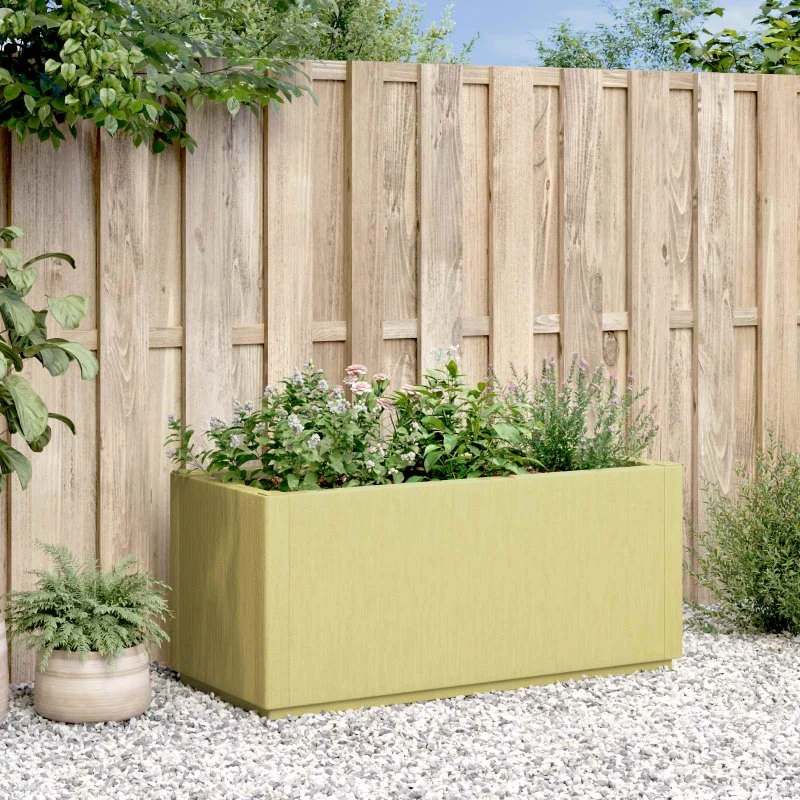 vidaXL Haveblomsterkasse Grøn 80x36x35 cm i Polypropylen