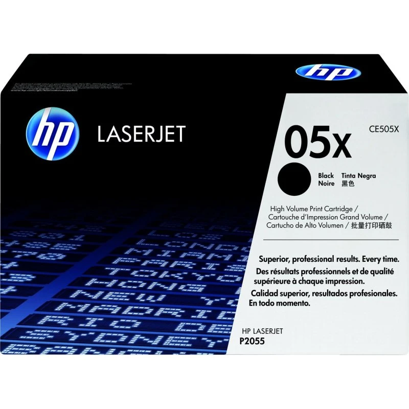 HP 05X (CE505X) Toner sort - Høj kapacitet 6.500 sider