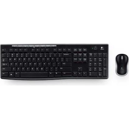 Logitech MK270 trådløst tastatur og mus, sort