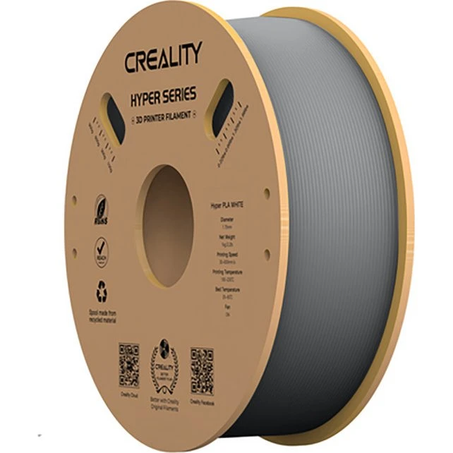 Creality3D Hyper Series PLA 1.75 mm 1 kg - Grå