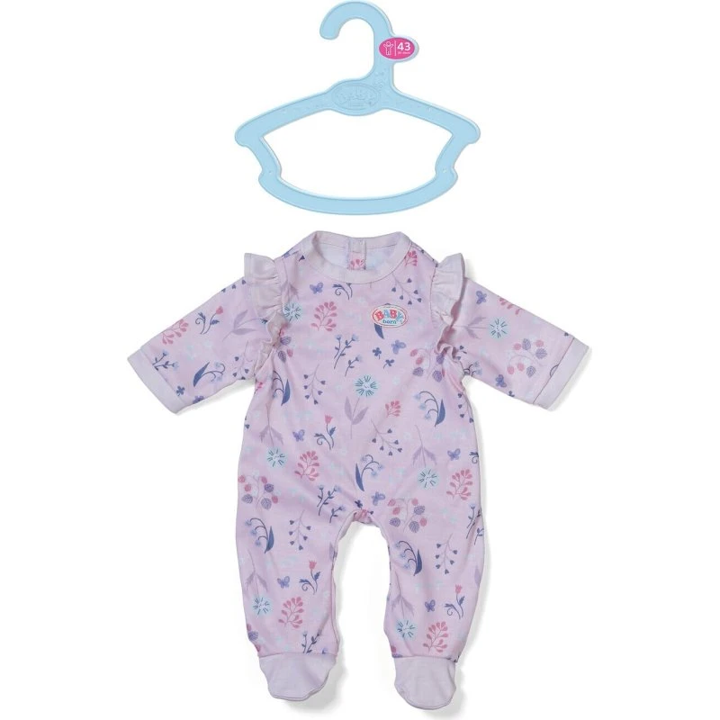 BABY born Romper Forest 43 cm – lyserød romper til 43 cm dukke