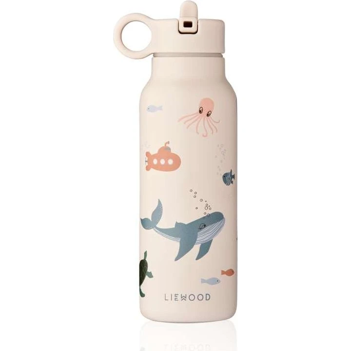 Liewood Falk drikkeflaske 350 ml - Rustfrit stål, Sea Creature/Sandy