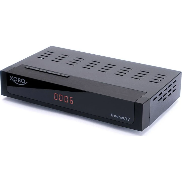 Xoro HRT 8770 TWIN HD-modtager (DVB-T2/C), sort