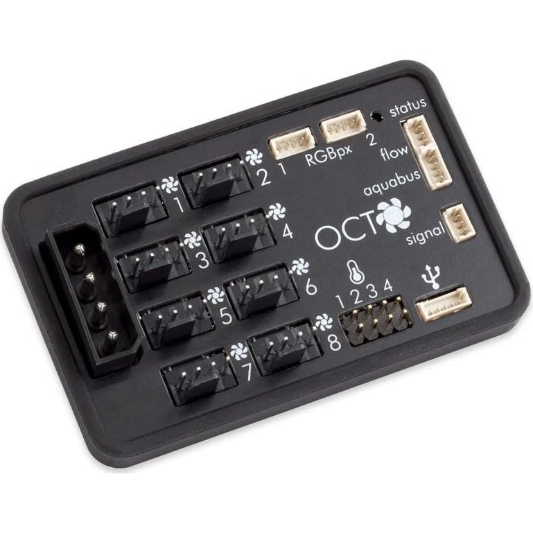 Aqua Computer OCTO PWM-blæserstyring, sort (76×48×17 mm)