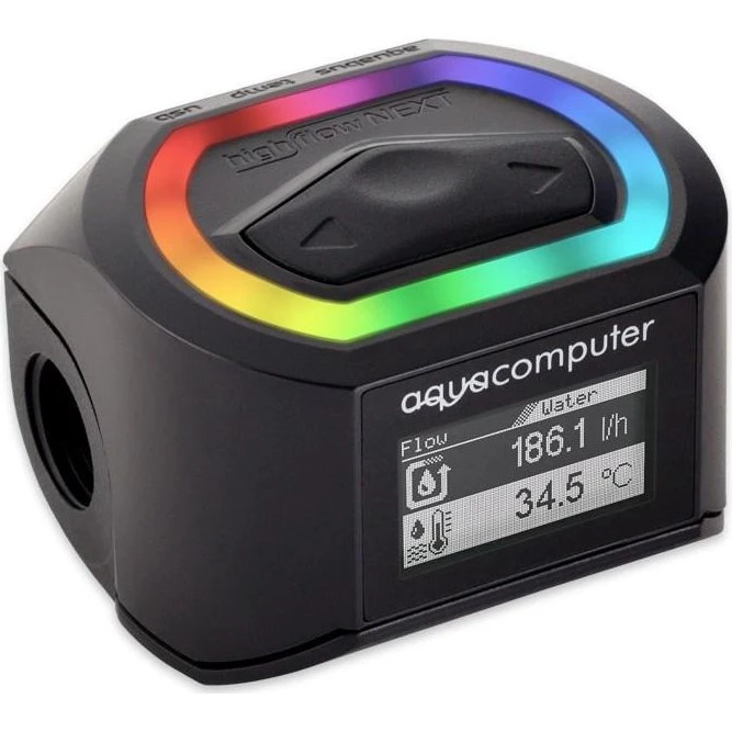 Aqua Computer highflow NEXT flowmeter 1/4" sort