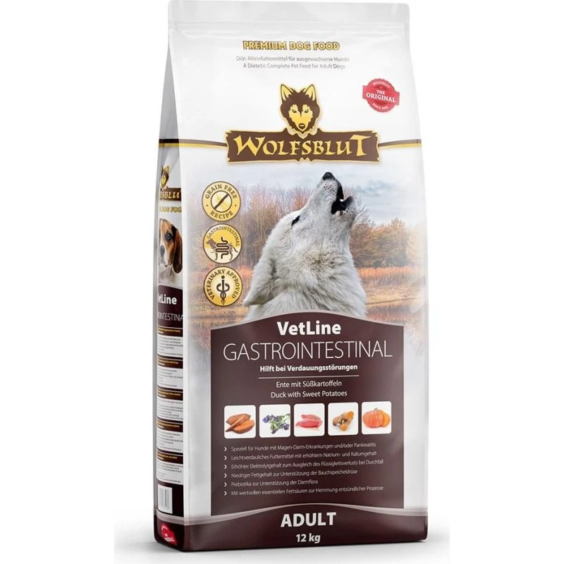 WOLFSBLUT VetLine Gastrointestinal Duck 12 kg
