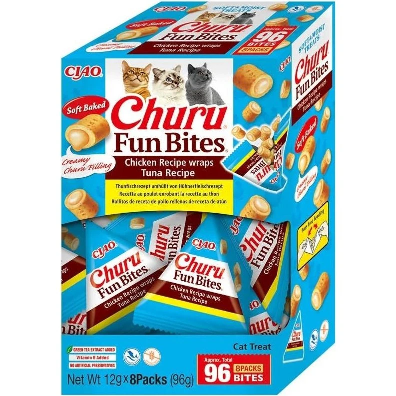 INABA Churu Fun Bites kylling & tun 8×12 g