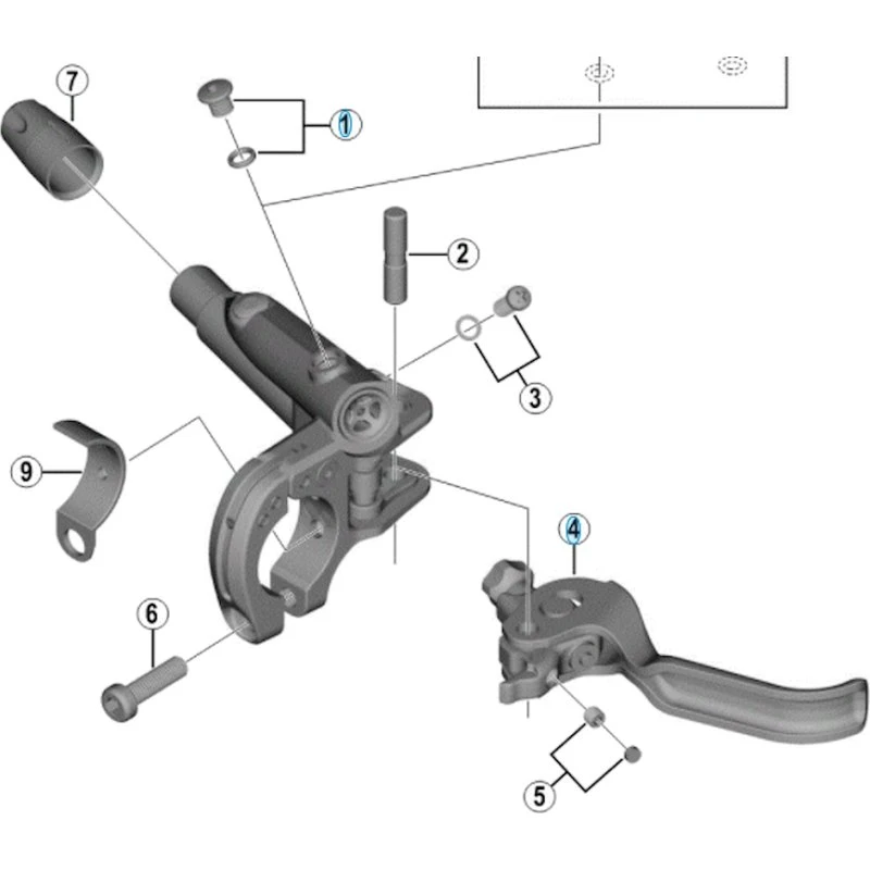 Shimano XT bremsearm venstre BL-M8000