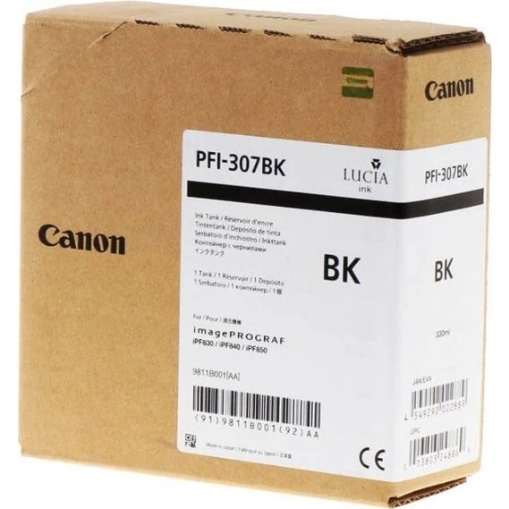 Canon PFI-307 (9811B001) 330 ml - Sort
