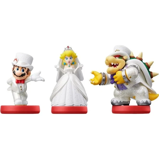 Nintendo Super Mario Odyssey Amiibo 3 stk – Mario, Prinsesse Peach, Bowser