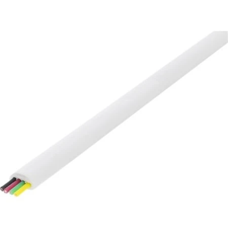 DELTACO Modularkabel 6P rulle 100 m - hvid