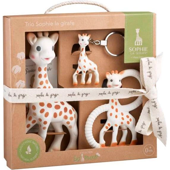 Sophie la Girafe Baby Shower Gavesæt (So'Pure TRIO)