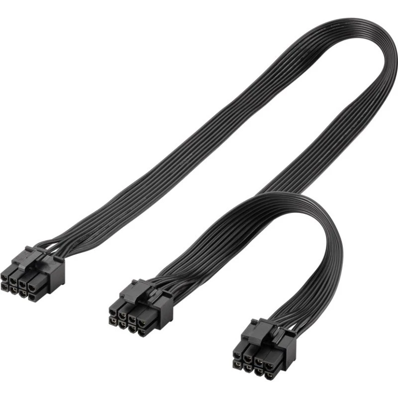 Goobay 59714 8-pin han til 2x 6+2-pin PCIe strømkabel, 23 cm