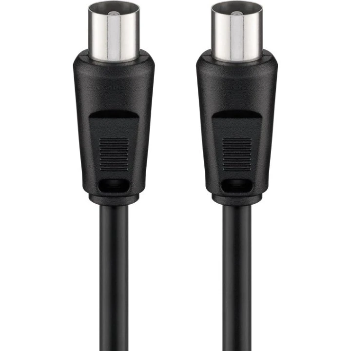 Goobay Antennekabel IEC han–han 2,5 m dobbelt afskærmet