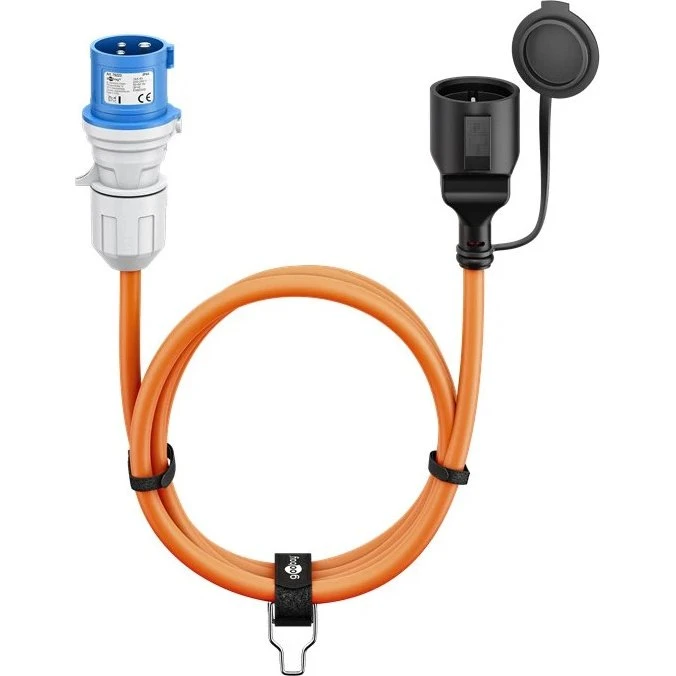 Goobay CEE-adapterkabel CEE7/3 hun til 3P CEE han 1,5 m