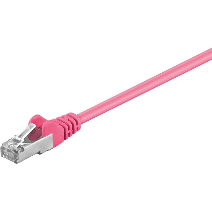 Goobay CAT 5e SF/UTP netværkskabel 1 m, magenta (CCA)