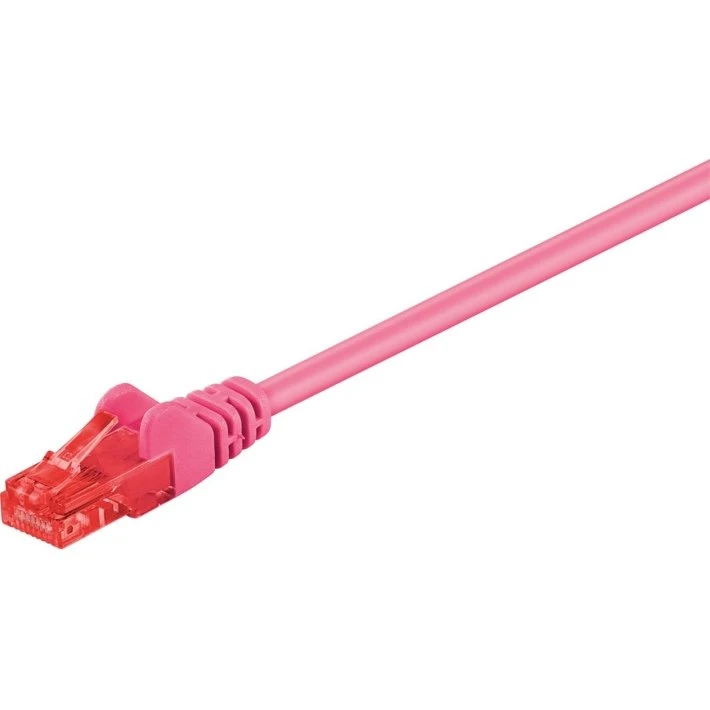 Goobay Netværkskabel CAT6 U/UTP 0,25 m - Magenta (CCA)