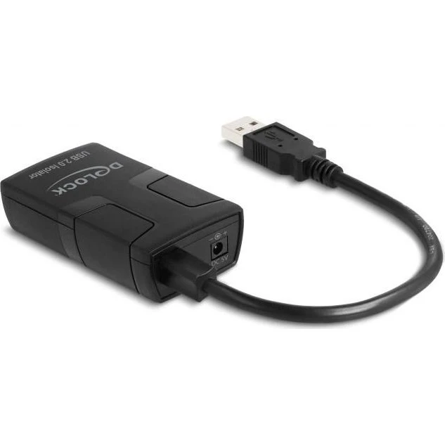 DeLOCK USB 2.0 strømstødsisolator 5 kV, sort