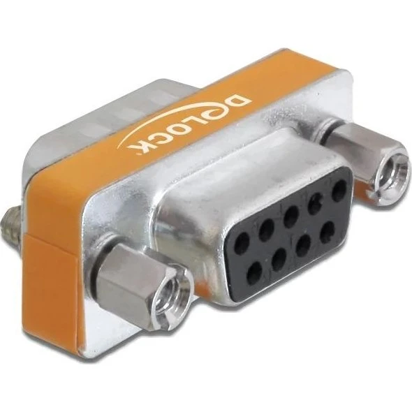 DeLOCK 65255 Nullmodem DB9 (9-pin) male–female, sort