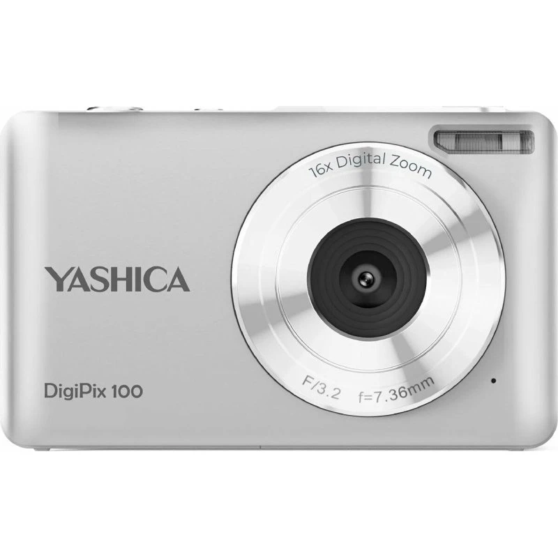 Yashica DigiPix 100 kompaktkamera, sølv - 2,4'' LCD, Full HD