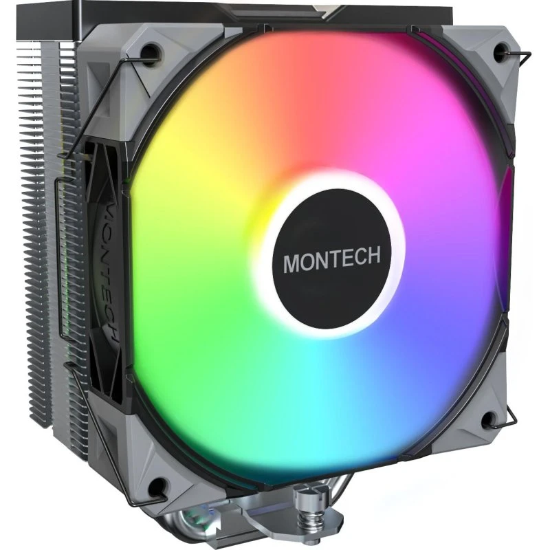 Montech NX400 ARGB CPU-køler (sort) – single tower 120mm