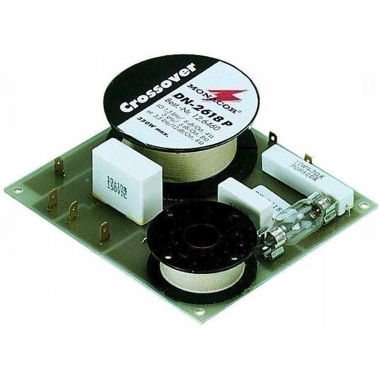 MONACOR DN-2618 2-vejs delefilter 8 Ω – 3000 Hz, 350W