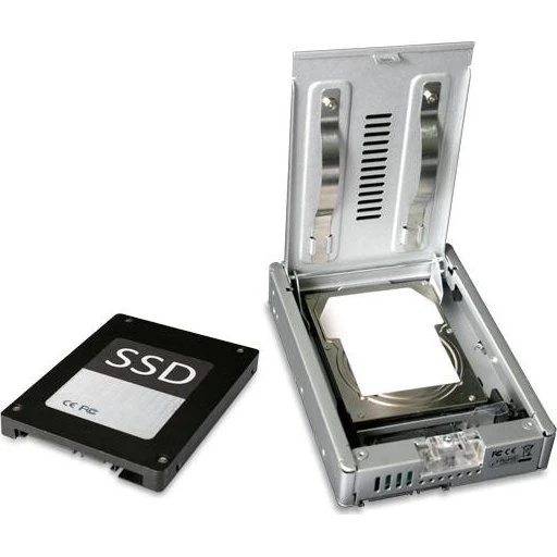 Icy Dock MB982SP-1S 2,5" til 3,5" SATA SSD-adapter, sølv