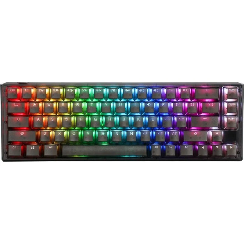 Ducky One 3 Aura SF 65% mekanisk RGB-tastatur, sort (US Intl.)