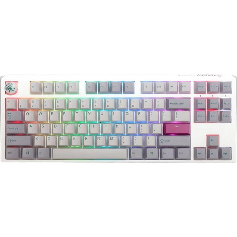 Ducky One 3 TKL Mist Grey Mekanisk RGB Tastatur (80%, Tysk)