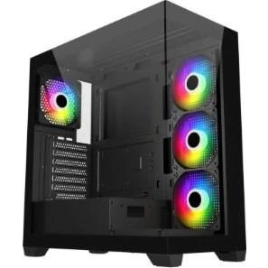 Fortron FSP M340 BA Midi Tower ATX/Mini‑ITX, ARGB, sort