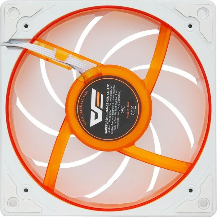 DarkFlash DE8 120mm ARGB-blæser – Hvid