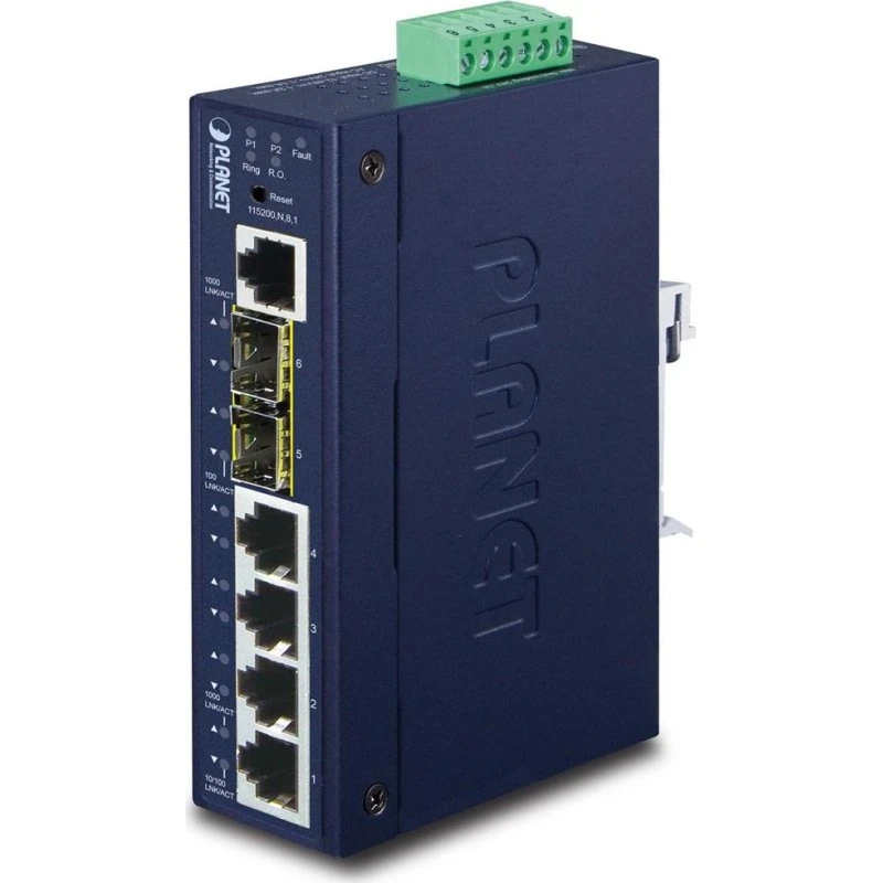 PLANET IGS-5225-4T2S Managed L2+ 4xGigE + 2xSFP (blå)