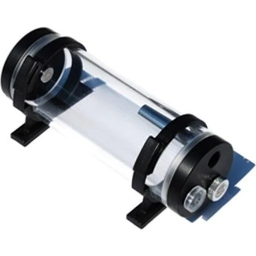 Bitspower Z-Multi 150 mm klar akryl med sorte endestykker