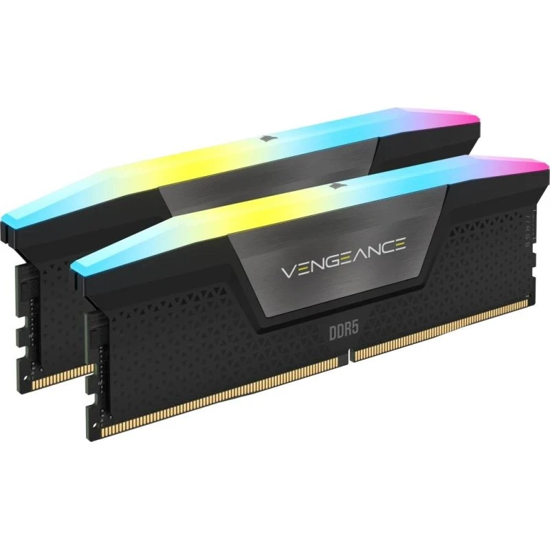 Corsair Vengeance DDR5 32GB (2×16GB) 6000 MHz RGB, sort
