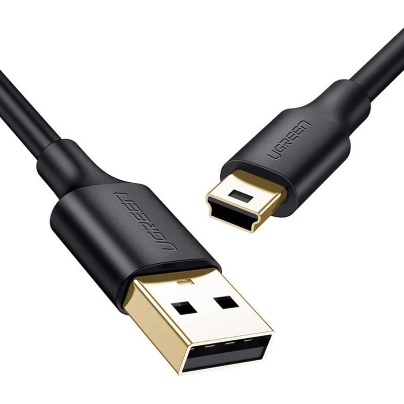 UGREEN USB-kabel mini USB 2 m (USB 2.0, 480 Mbit/s) – sort