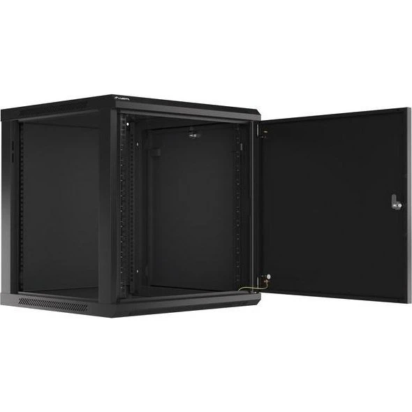 Lanberg 19" vægskab 12U, 60 cm dyb, sort