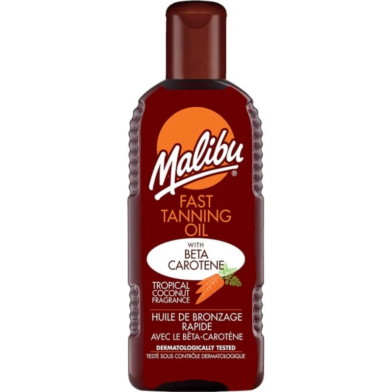 Malibu Fast Tanning Oil med beta-caroten 100 ml
