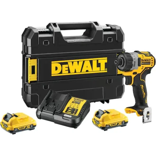 DeWALT 12V XR DCF601D2-QW skruemaskine 2x2Ah (TSTAK)