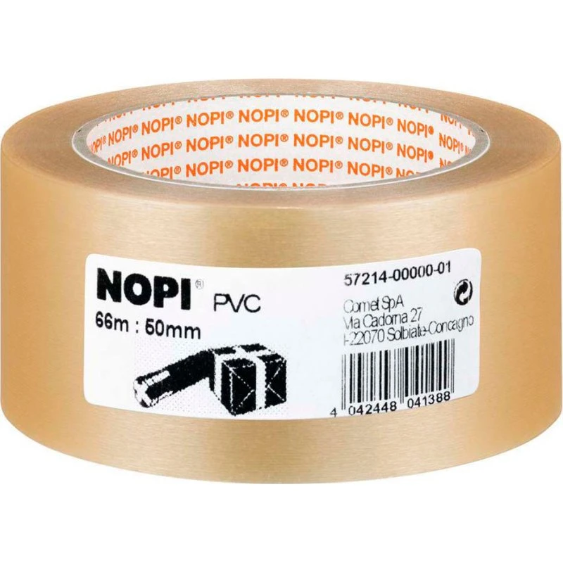 tesa NOPI PVC pakketape klar 66 m x 50 mm