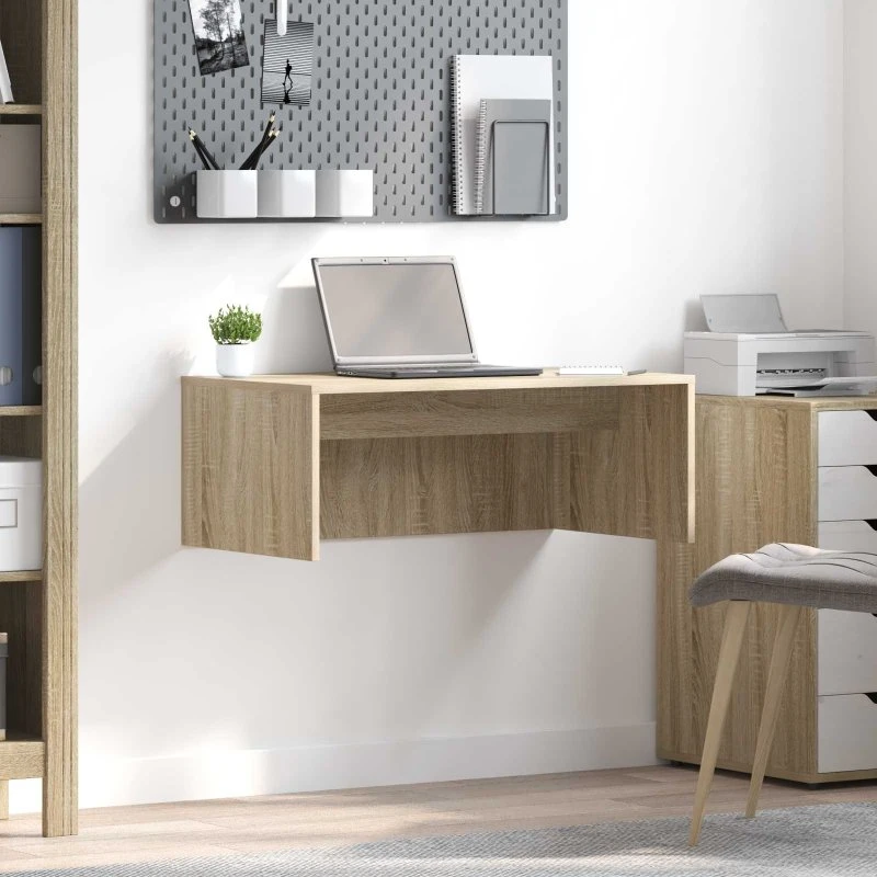 Væghængt skrivebord Sonoma eg 80×45×30 cm