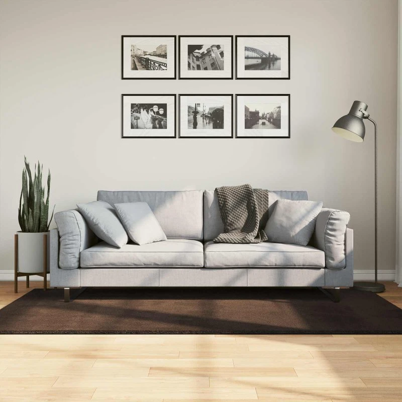 HUARTE Områdetæppe 200x100 cm - Brun (Polyester)