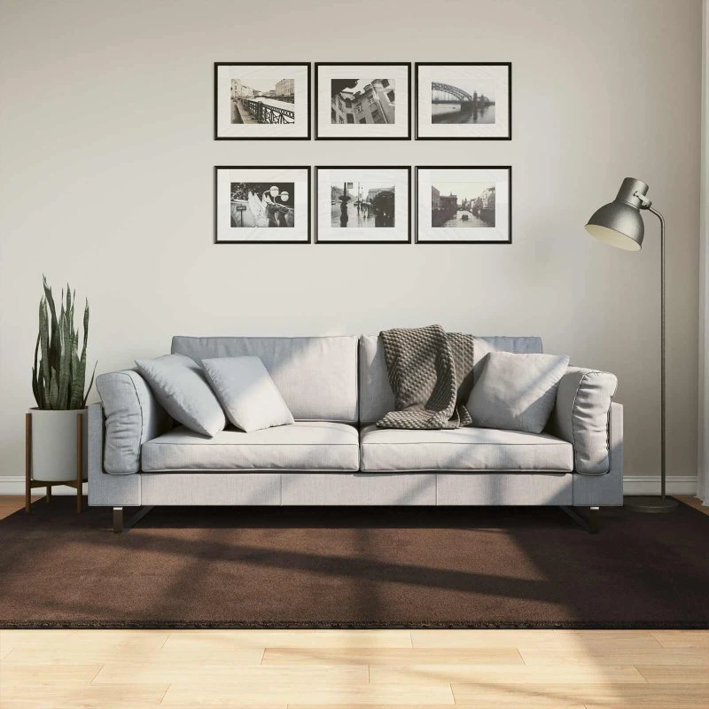 HUARTE Områdetæppe 230x160 cm – Brun Polyester