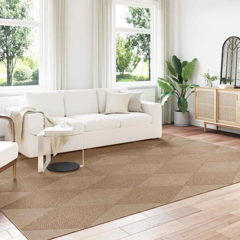 Agira Områdetæppe natur 280x200 cm - polyester