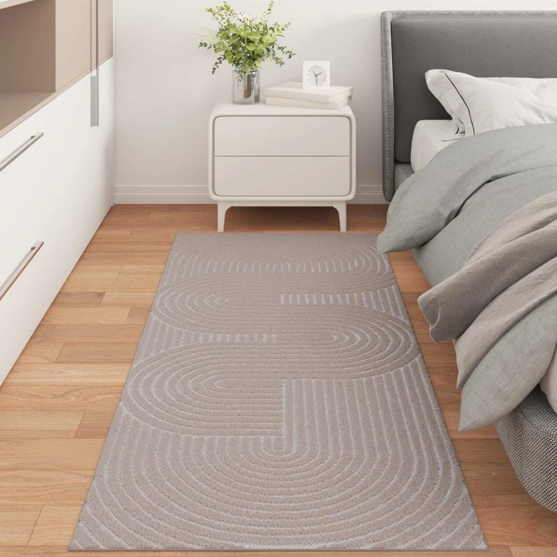 Områdetæppe PALMERAS rektangulær beige 150x80 cm