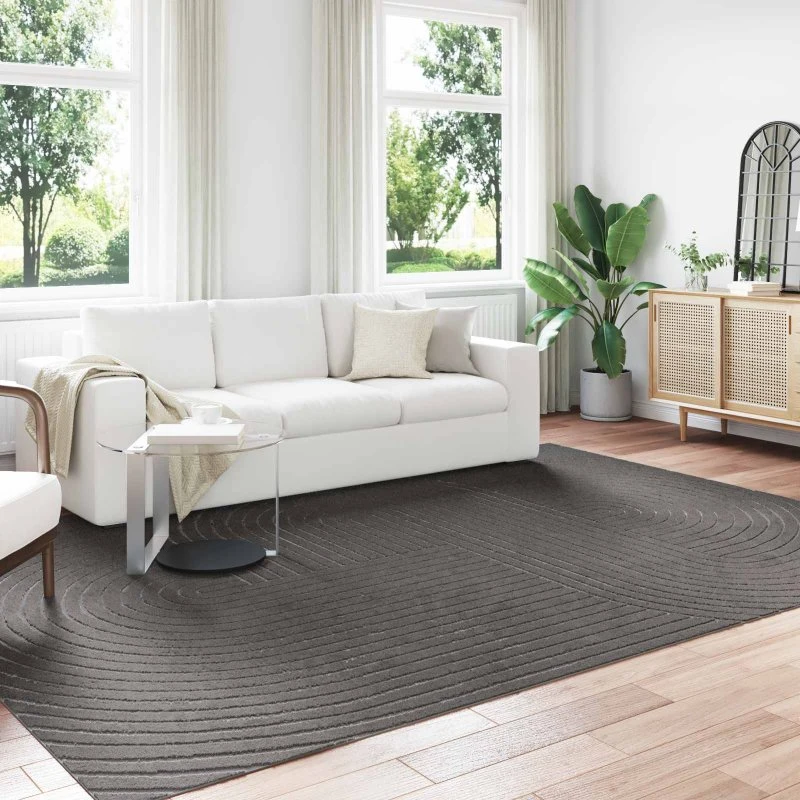 Områdetæppe PALMERAS Antracit 340x240 cm - Polyester