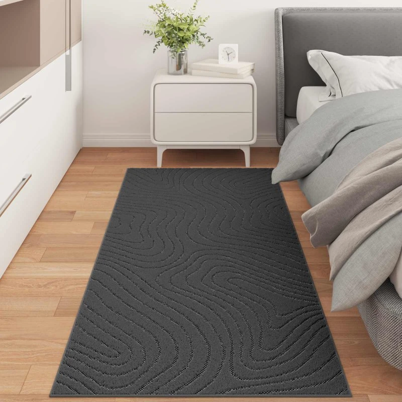 PALMERAS Områdetæppe Antracit 200×80 cm