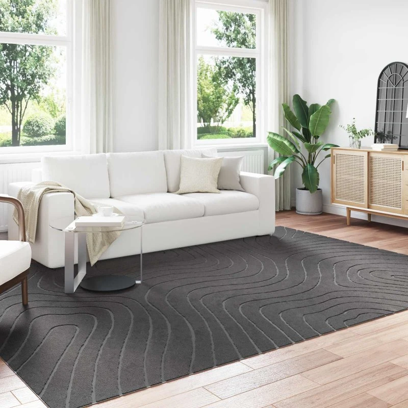 Områdetæppe PALMERAS Antracit 280x200 cm
