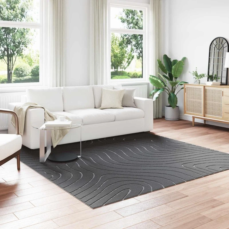 Områdetæppe PALMERAS Antracit 240x240 cm