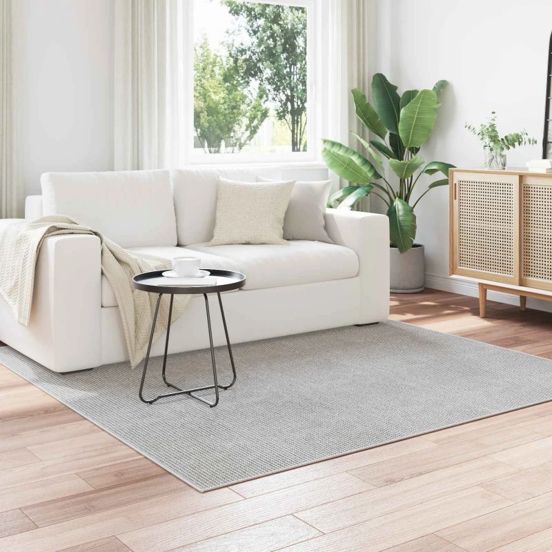Områdetæppe Firkantet LUGO 120x120 cm – Creme